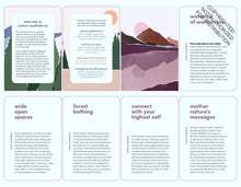 Nature Meditations Deck: Simple Mindfulness Practices Inspired by the Natural World by Jackson-Saulters