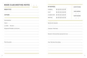 Bibliophile Book Club Journal by Mount