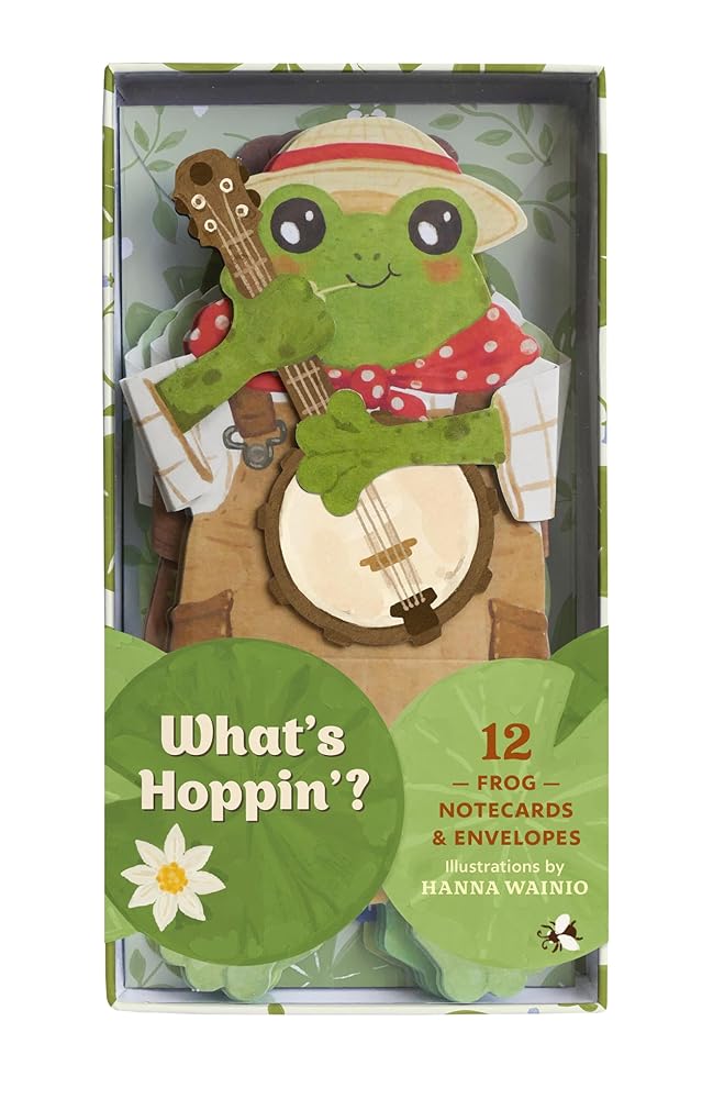 What's Hoppin'? Notecards: 12 Frog Notecards & Envelopes cover image