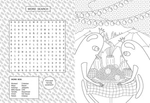 The Hot Dog Coloring and Activity Book by Brains