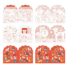 Dogs Coloring Book + Stickers, Petit Collage