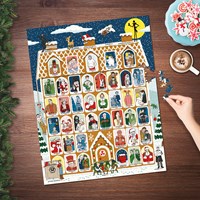 50 Must-Watch Christmas Movies Bucket List 1000-piece Jigsaw Puzzle by Ridley's Game