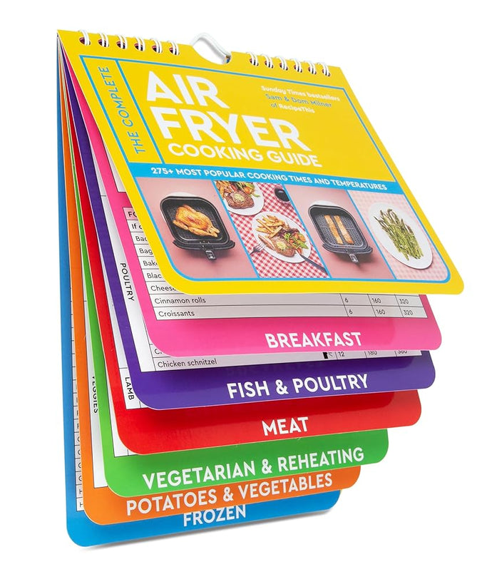 The Complete Air Fryer Cooking Guide: 275+ Most Popular Cooking Times and Temperatures cover image