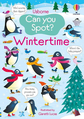 Can you Spot? Wintertime: An Interactive Search Book Featuring Winter Scenes with Snowboarding Squirrels and Ice Skating Penguins cover image