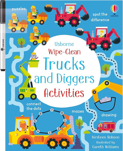 Wipe-Clean Trucks and Diggers Activities (Wipe-clean Activities) cover image