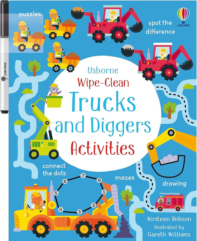 Wipe-Clean Trucks and Diggers Activities (Wipe-clean Activities) cover image