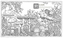 Into the Fungarium: A Spellbinding Coloring Book of Fantastical Fungi by Tromomp