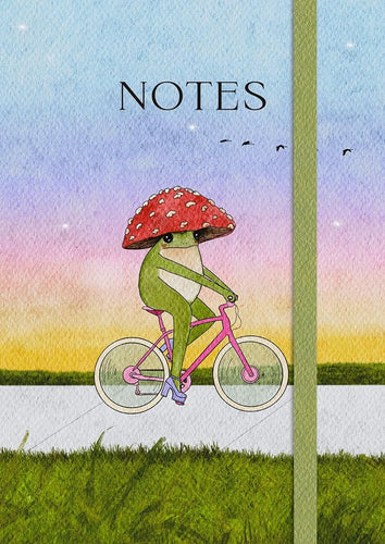 The Little Frog Notebook: A Beautiful 160-Page Lined Notebook Featuring the Internet’s Beloved Mushroom Frog, from the Artist Maybell Eequay cover image