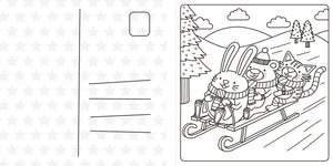 Super Cuties: A Cozy Christmas Coloring Book by Bay