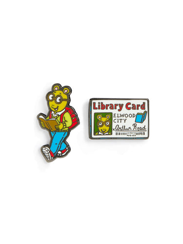 Arthur Enamel Pin Set: Pin Set of 2