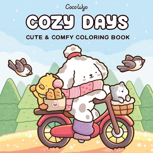 Cozy Days: Coloring Book for Adults and Kids (Cozy Spaces Coloring) cover image