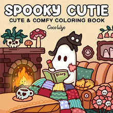 Spooky Cutie: Coloring Book for Adults and Kids (Cozy Spaces Coloring) cover image