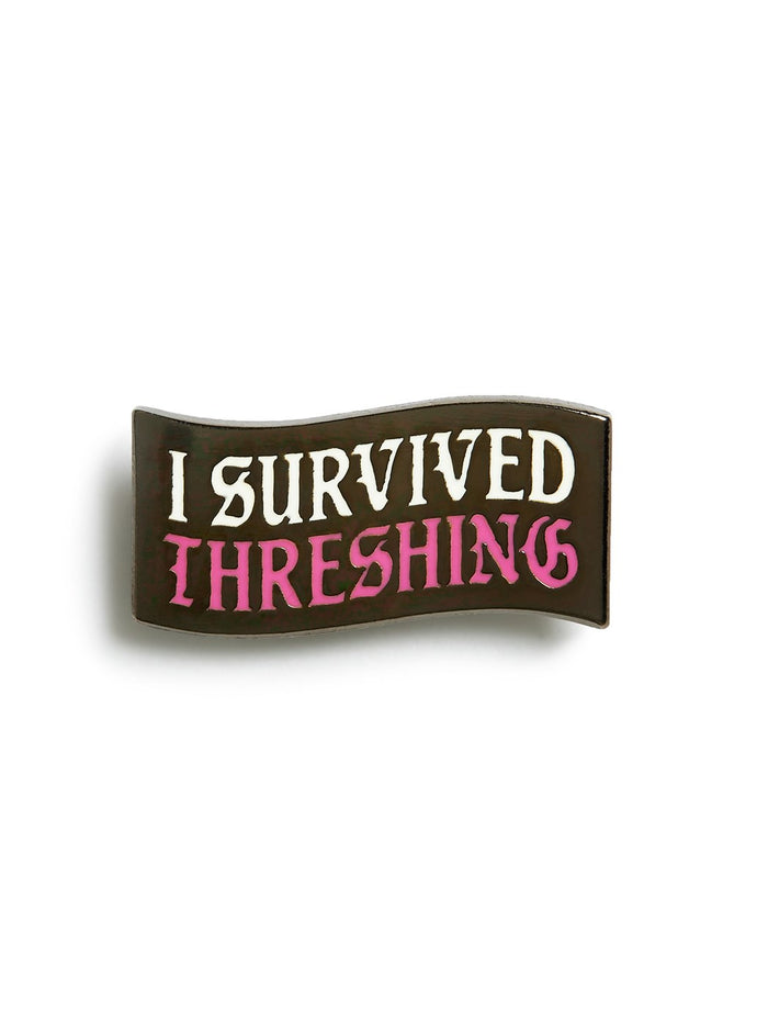Fourth Wing: I Survived Threshing Enamel Pin