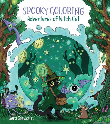 Spooky Coloring: Adventures of Witch Cat cover image