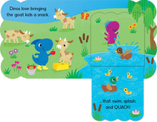 Dinos Love Tractors - A Lift-a-Flap Dinosaur Farm Board Book for Babies and Toddlers