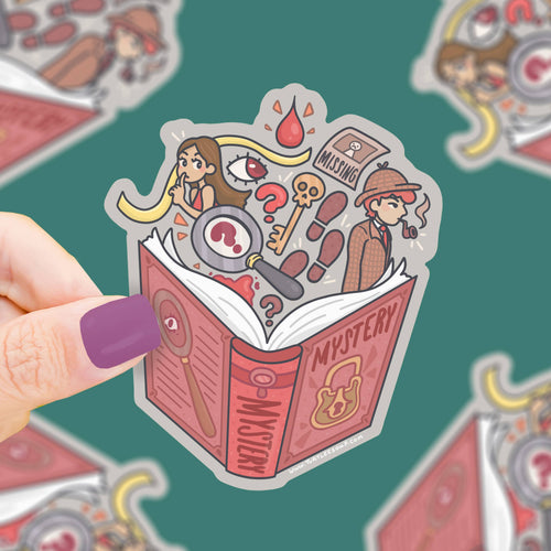 Mystery  Book Club Bookishl Vinyl Sticker