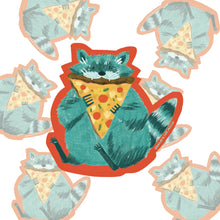 Pizza Raccoon Vinyl Sticker