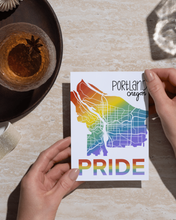 Portland LGBTQ+ Pride Art Print | Hand-Drawn Map: 5x7