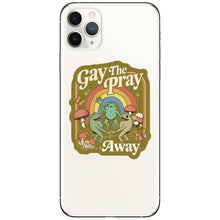 Gay The Pray Away Frog Circle Vinyl Sticker