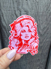 Dolly Parton Pink Retro Country Music Vinyl Sticker