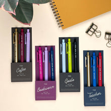 The Bookworm Jotter Gel Pen: Set of 3
