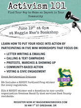 Activism 101 Event 6/19