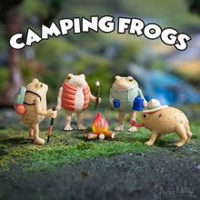 Camping Frogs Figurines