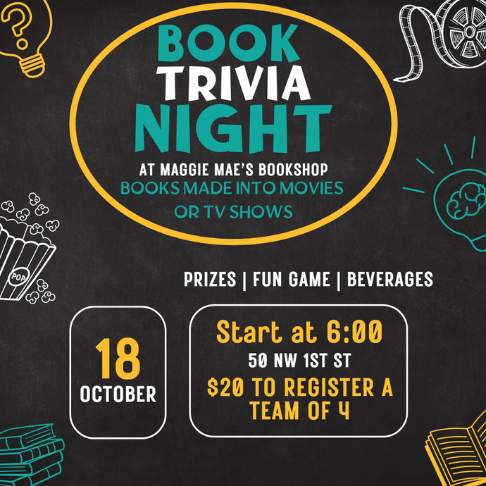 Book Trivia Night October 18th