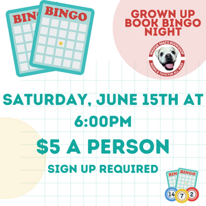 Grown Up Book Bingo- June 15th
