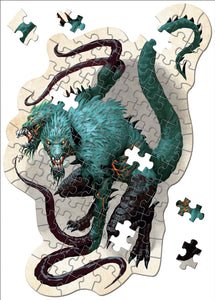 Dungeons & Dragons Mini Shaped 102 Piece Puzzle: The Demogorgon
