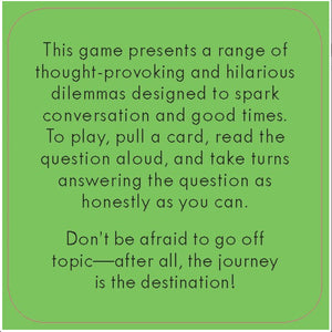 After Dinner Amusements: Which Would You Choose-50 Amusing Dilemmas