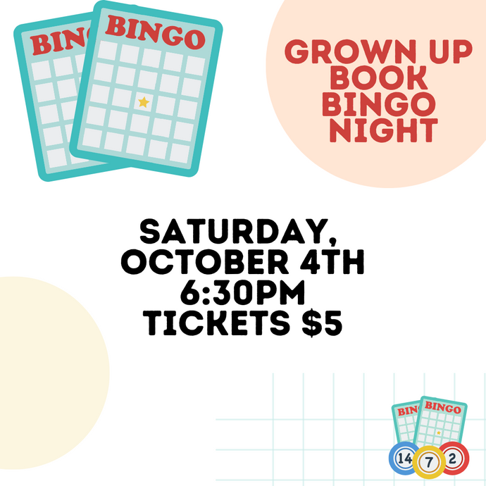 Grown Up Book Bingo-July 14th