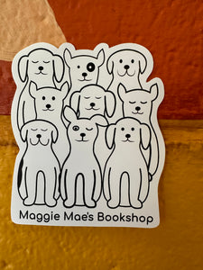 Maggie Mae's Bookshop Dogs  Stickers