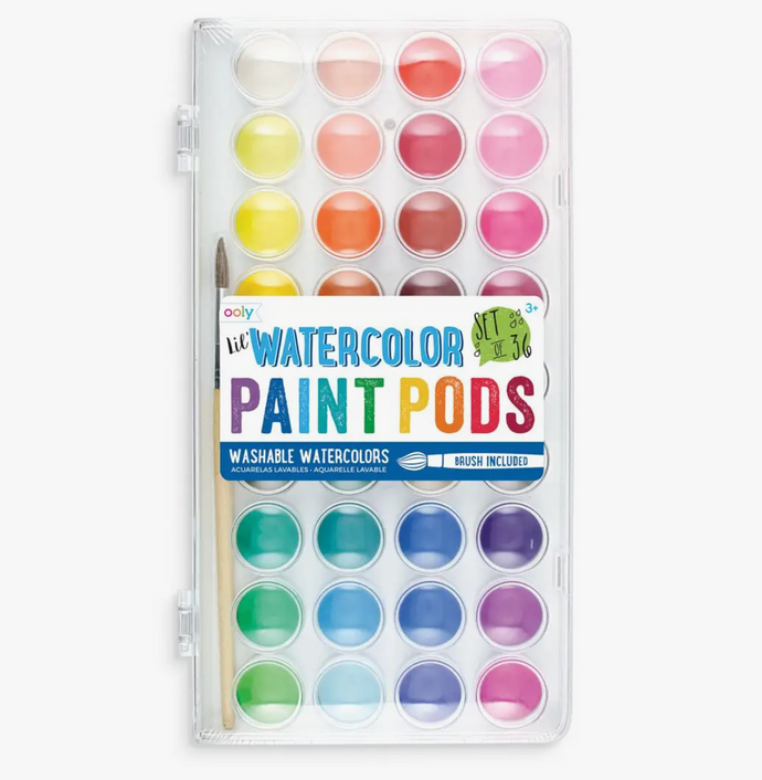 Lil' Paint Pods Watercolor Paint - Set of 36