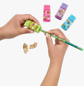 Lil' Juicy Box Scented Erasers + Sharpeners