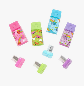 Lil' Juicy Box Scented Erasers + Sharpeners