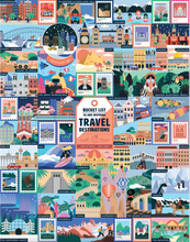 Travel Destinations Bucket List 1000-Piece Puzzle