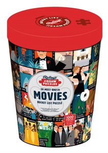 50 Must-Watch Movies Bucket List 1000-Piece Puzzle