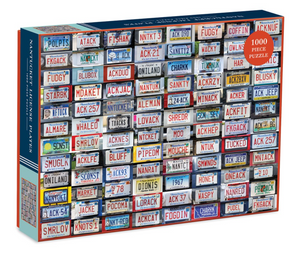 Nantucket License Plates 1000 Piece Puzzle