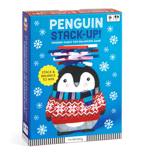 Penguin Stack-Up! Wooden Family Fun Balancing Game