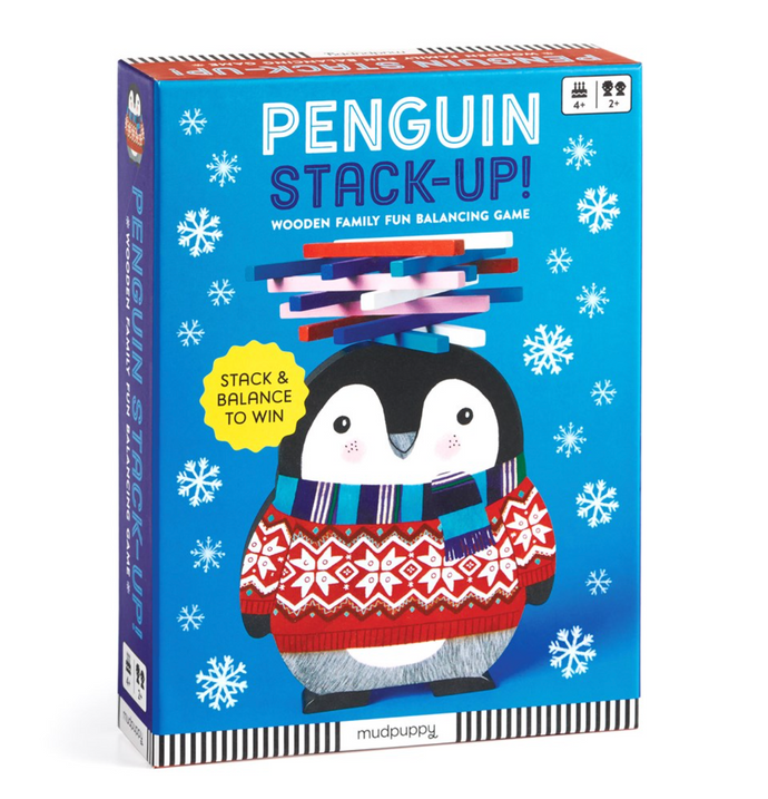 Penguin Stack-Up! Wooden Family Fun Balancing Game