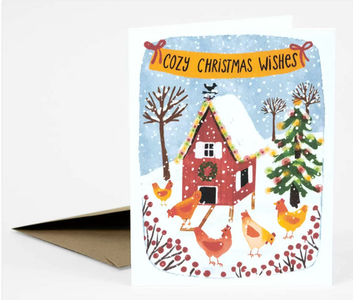 Cozy Christmas Wishes Greeting Card