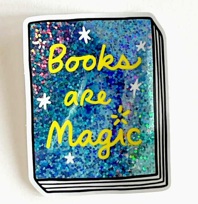 Book Sticker: Books Are Magic