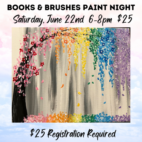 June Books & Brushes: Rainbow Tree