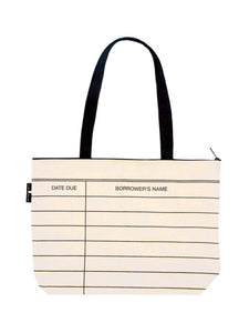 Library Card Market Tote Bag