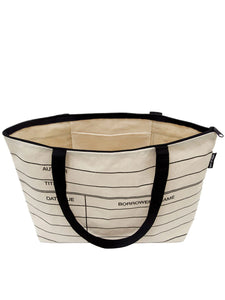 Library Card Market Tote Bag
