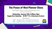 The Peace of Mind Planner Class 1/14/2026