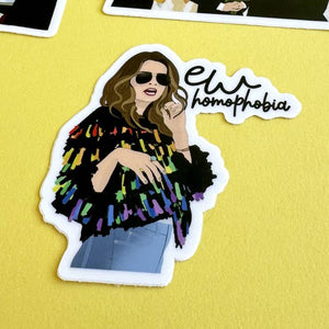 Alexis Rose Ew Homophobia Pride Sticker
