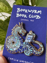 Book Wyrm Enamel Pin