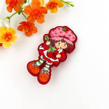 Cute Strawberry Girl Acrylic Hair Claw Clip